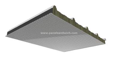Toiture acoustique 5 nervures